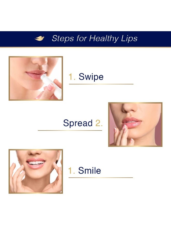 دوف بلسم دوف إسينشال المغذي للعناية بالشفاه، ترطيب يدوم 24 ساعة، 4.8 غرام (عبوة من قطعتين) - Image 3